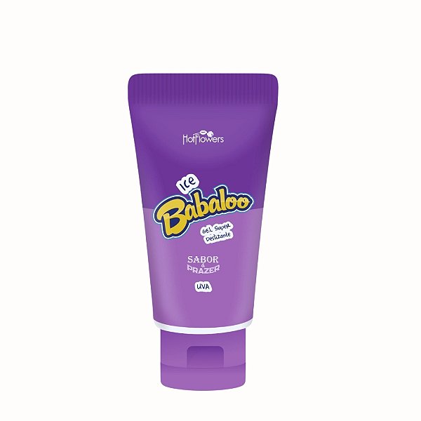 Gel Ice Babaloo Uva HotFlowers 60g – Super Deslizante e Hidratante