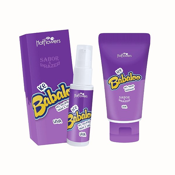 Kit Ritual Ice Babaloo Uva – Vibra e Gela + Super Excitante e Deslizante