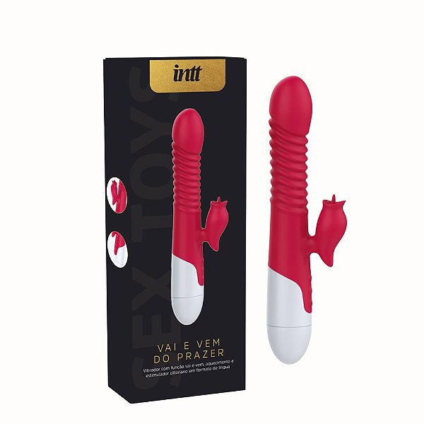 Vai e Vem do Prazer Intt – Vibrador 12 Modos com Aquecimento
