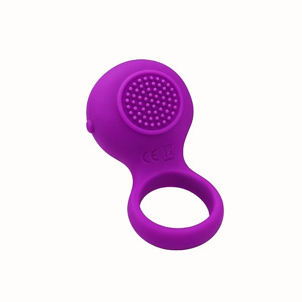 Anel Peniano Vibratório Recarregável 10 Modos em Silicone