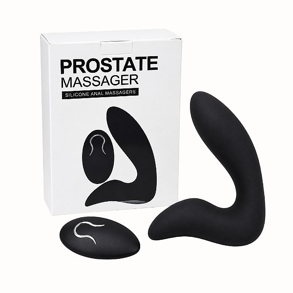 Massageador de Próstata Recarregável com Vibração em Silicone
