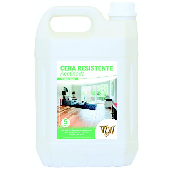 CERA RESISTENTE PISO MADEIRA ACETINADA 5L W&W