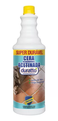 CERA ACETINADA ANTIDERRAPANTE DURATTO 1 LITRO BRILHO FOSCO