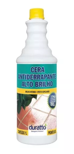 CERA ANTIDERRAPANTE ALTO BRILHO P/PISOS VARIADOS 1 L DURATTO