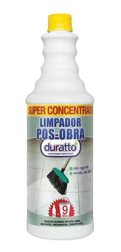 LIMPADOR PÓS OBRA SUPER CONCENTRADO 1L DURATTO