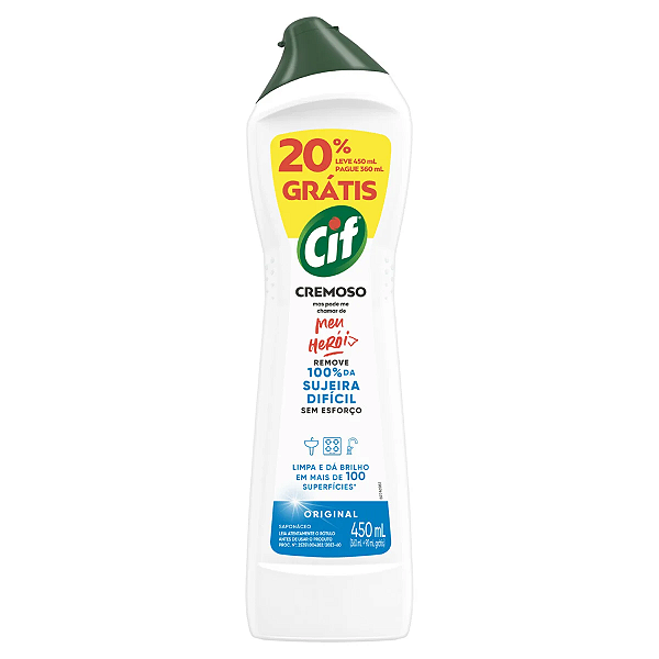 SAPÓLIO CIF CREMOSO MULTIUSO ORIGINAL 450ml