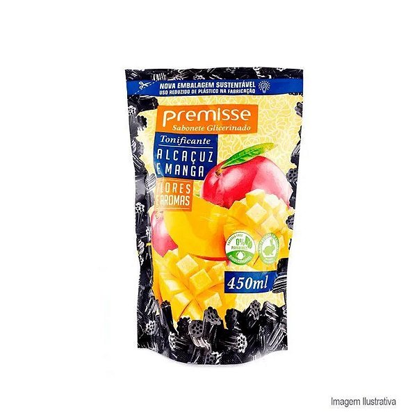 SABONETE PREMISSE ALCAÇUZ E MANGA 450ml REFIL