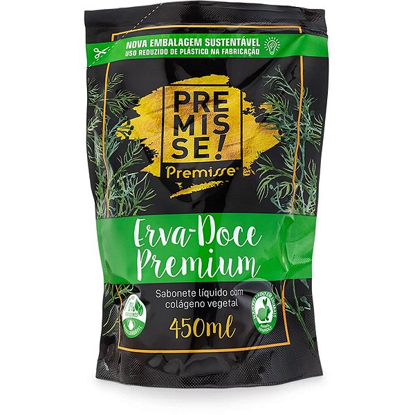 SABONETE PREMISSE ERVADOCE PREMIUM 450ml REFIL