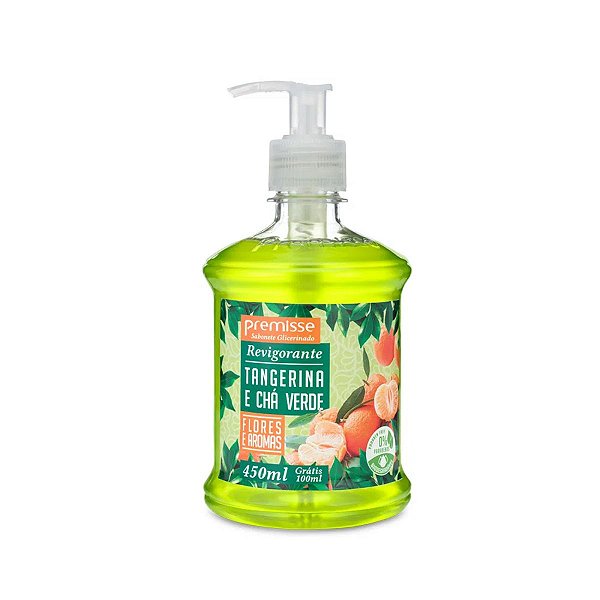 SABONETE PREMISSE TANGERINA E CHA VERDE 450ml REFIL