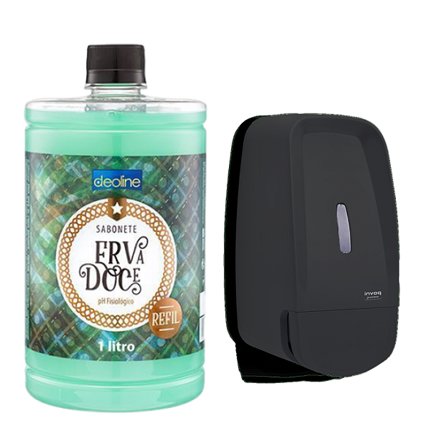 KIT Sabonete Liquido + Saboneteira Premisse