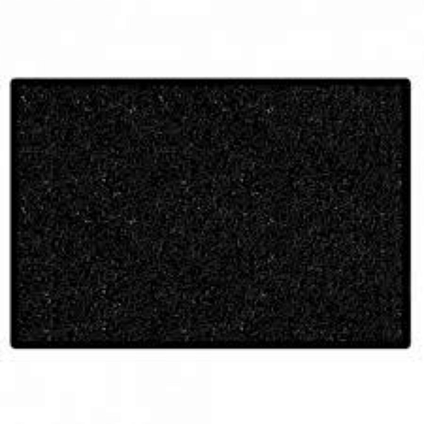 TAPETE VINIL BR 60x40 SILVER PRETO