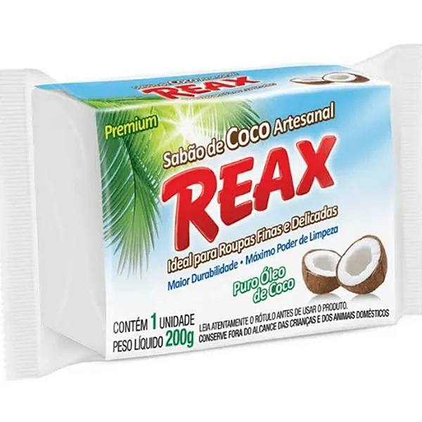 SABÃO BARRA REAX COCO 5x200g