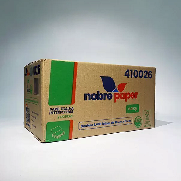 PAPEL INTERF NOBRE 2 DOB 20x21cm 2.000 FS EASY 100% CEL