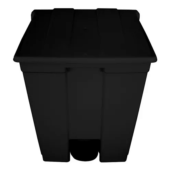 LIXEIRA PEDAL 50L PRETO