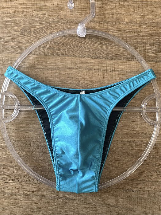 Sunga Bodybuilder Azul Turquesa - Padrão NPC