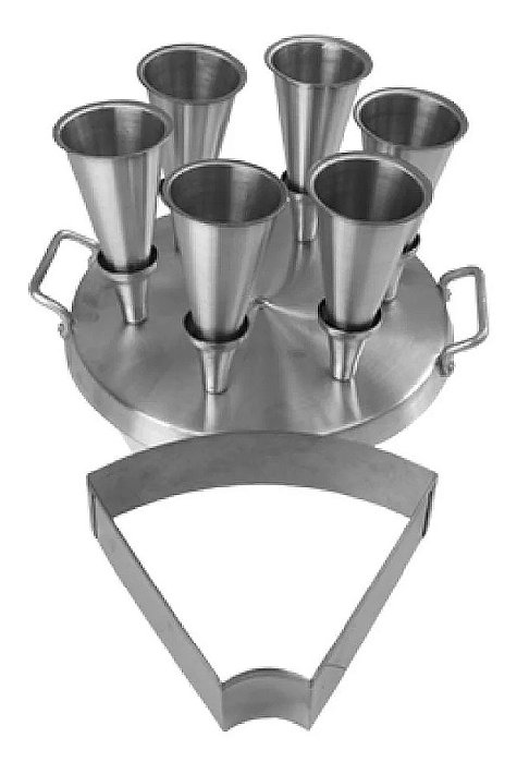 FORMA DE PIZZA CONE C/6