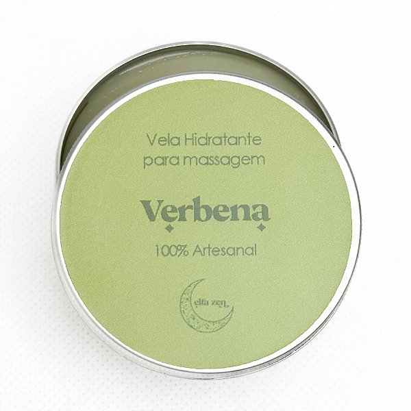 Vela Massagem Hidratante Verbena 100ml - Artesanal - Vegan