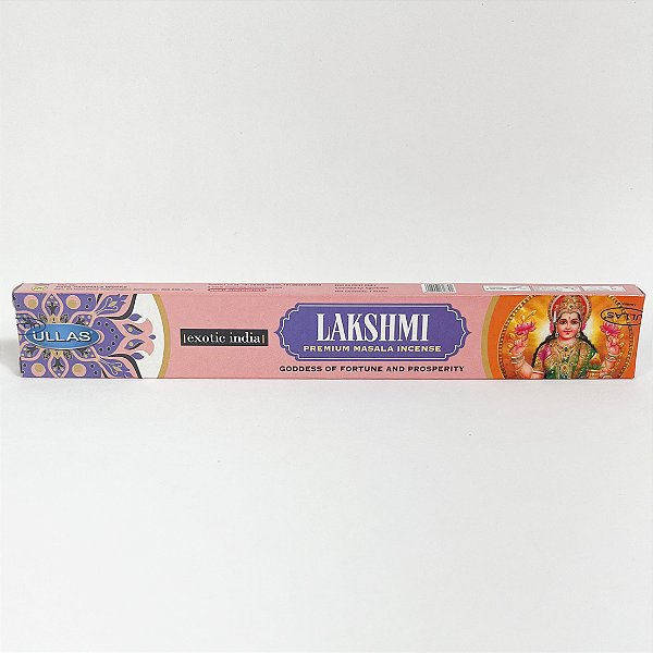 Incenso Ullas Exotic Índia de Massala - Lakshmi: Deusa da Fortuna, Prosperidade
