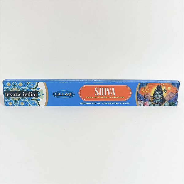 Incenso Ullas Exotic Índia de Massala - Shiva: Começo de Novos Ciclos, Renascimento