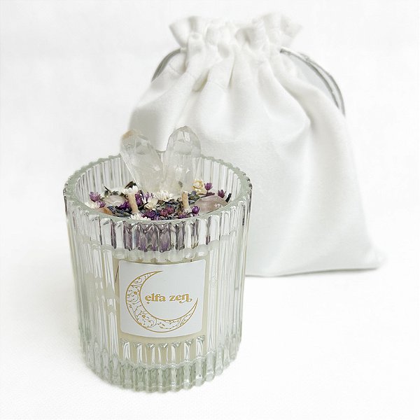 Vela Aromática Lavanda 250g - Cera Vegetal