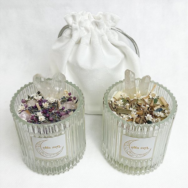 Kit Velas - Lavanda e Capim Limao 250g - Cera Vegetal