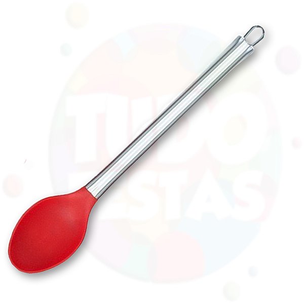 Colher Silicone com Cabo Inox