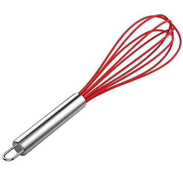 Batedor de Ovos Fouet Silicone com Cabo Inox