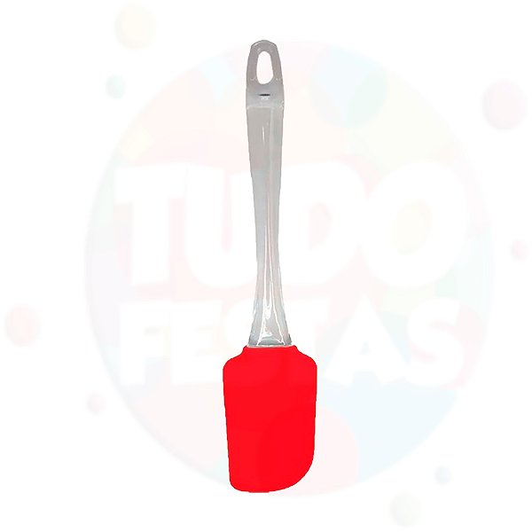 Mini Espátula Silicone com Cabo Acrílico
