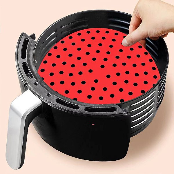 Tapete Protetor de Silicone Redondo para Fritadeira AirFryer
