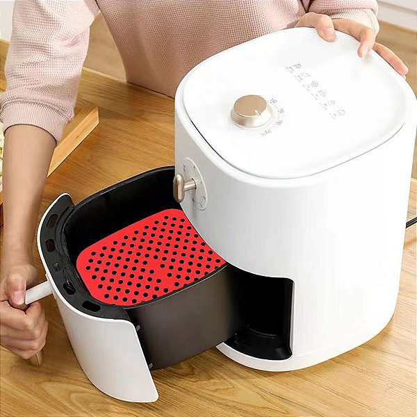 Tapete Protetor de Silicone Quadrado para Fritadeira AirFryer