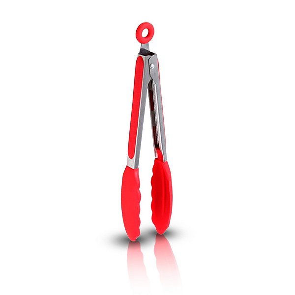 Pinça Silicone com Cabo Inox