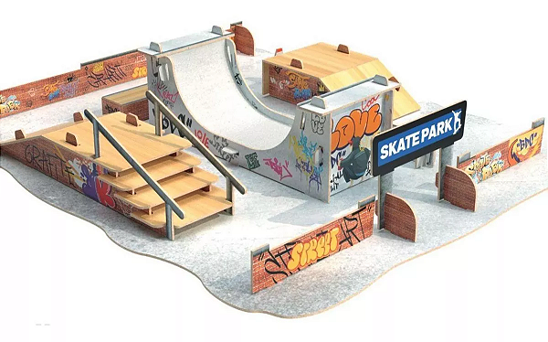 Pista Skate Park MDF Deck Profissional