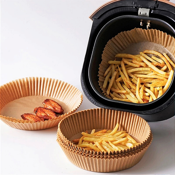 Kit 50 Protetores de Papel Descartável para Fritadeira Air Fryer