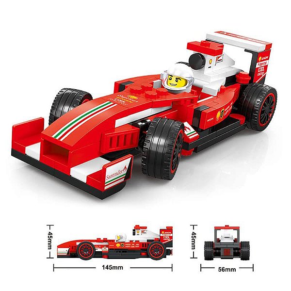 Blocos de Montar Carro Formula 1 Miniatura F1 Super Car Champions 143 Peças