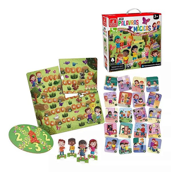 Jogo Desenvolvimento Infantil Palavras Magicas em Madeira