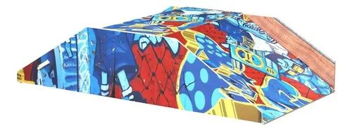 Pista Skate de Dedo Radical com Rampa Funbox em Madeira