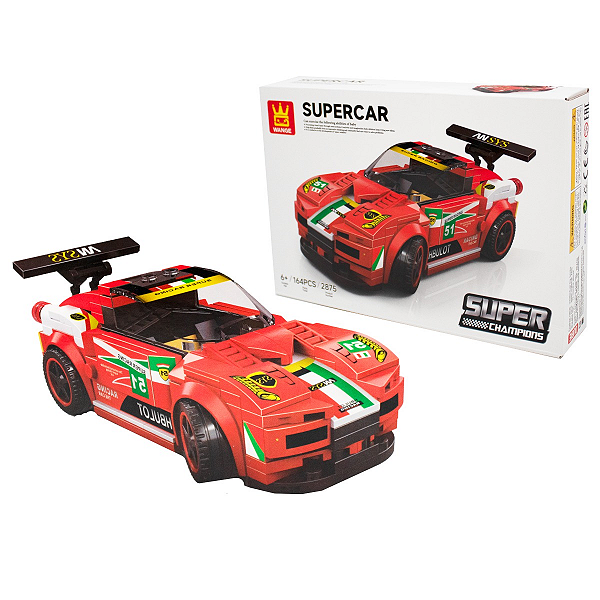 Blocos de Montar Carro Super Car Champions 164 Peças