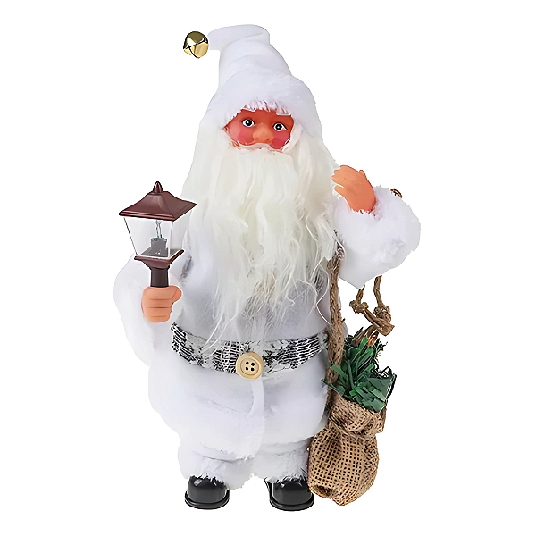 Papai Noel Musical Branco Paz