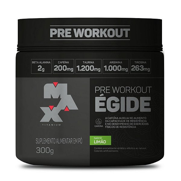 Pré - treino Égide Limão 300gr - Max Titanium