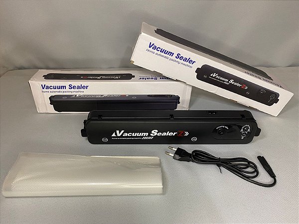 Seladora A Vácuo Doméstica + 10 Sacos Plásticos 25x17cm