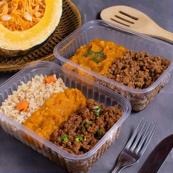POTE RETANGULAR COM TAMPA 500ML PACOTE COM 24 UNIDADES