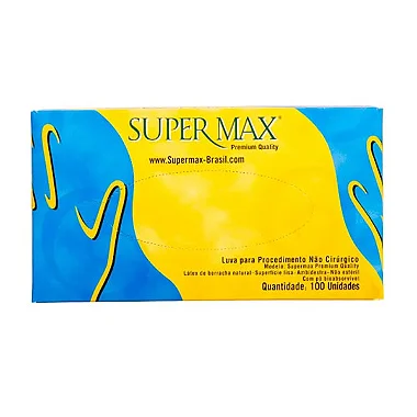 LUVA PROCEDIMENTO N 8 HIPO AMBIDESTRO C/100 TAMANHO G - SUPERMAX