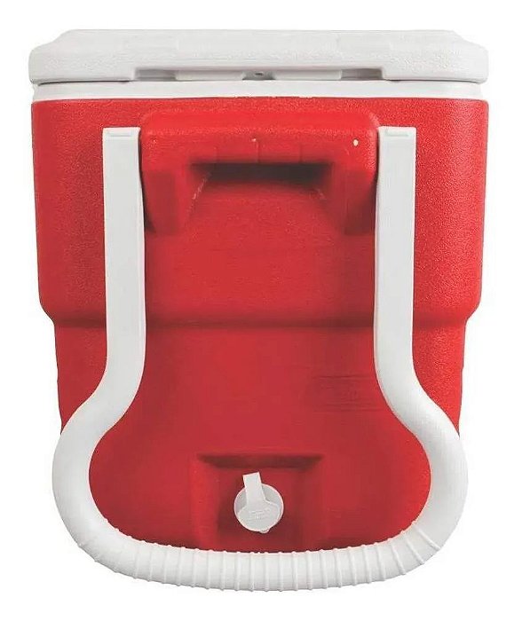 CAIXA TERMICA COLEMAN 38LT VERMELHA COM 2 RODINHAS