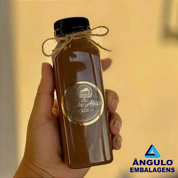 GARRAFA PET 300ML QUADRADA C/10 UND