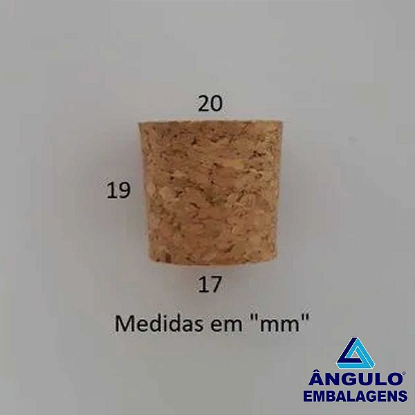 ROLHA GARRAFA 19X20X17MM PACOTE COM 1.000 UNIDADES