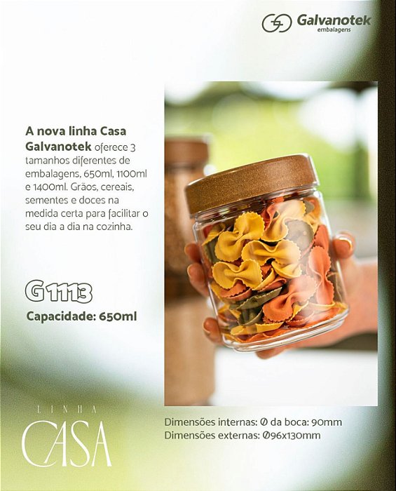 KIT 3 POTES MULTIUSO TAMPA PLASTICA AMADEIRADO