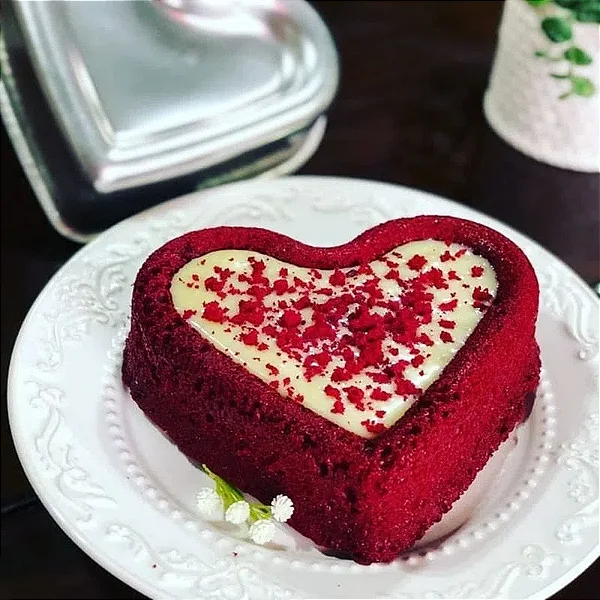 FORMA BALLERINE CORACAO G 22,5X25X7CM ALUMINIO