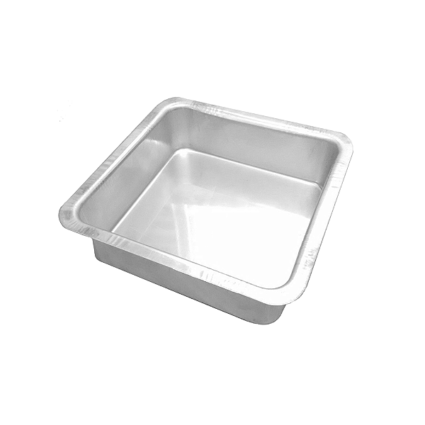 FORMA QUADRADA FUNDO FIXO 25X7CM ALUMINIO