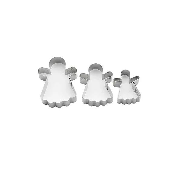 JOGO ANJO 5X1,5CM INOX CONTEM 3 UNIDADES