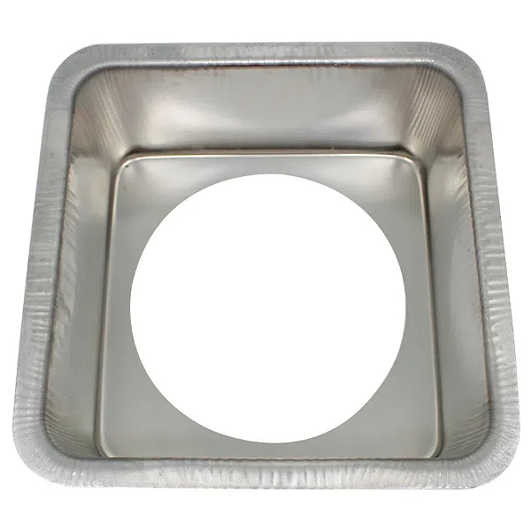 FORMA QUADRADA FUNDO FALSO 20X7CM ALUMINIO